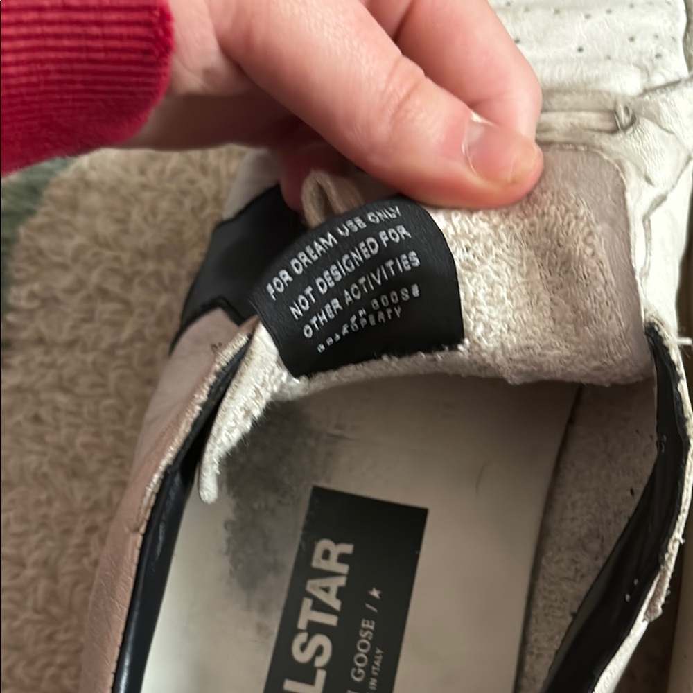 Golden Goose Men's White and Black Sneakers - Picture 3 of 7